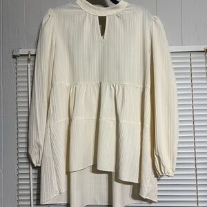 Elegant Cream Women's Top